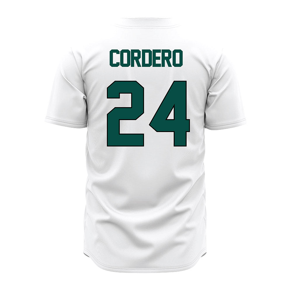 Jacksonville - NCAA Baseball : Anthony Cordero - White Jersey-1