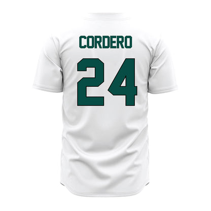 Jacksonville - NCAA Baseball : Anthony Cordero - White Jersey-1