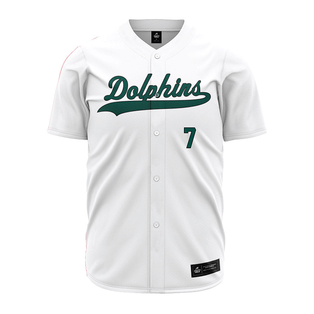 Jacksonville - NCAA Baseball : Logan Hartman - White Jersey