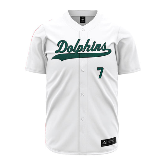 Jacksonville - NCAA Baseball : Logan Hartman - White Jersey