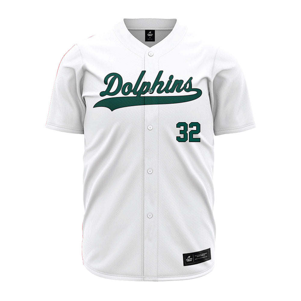 Jacksonville - NCAA Baseball : Nick DeLisi - White Jersey-0
