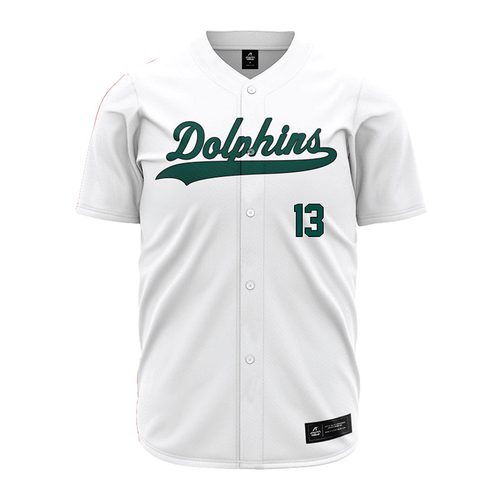 Jacksonville - NCAA Baseball : Garrett Corbett - White Jersey