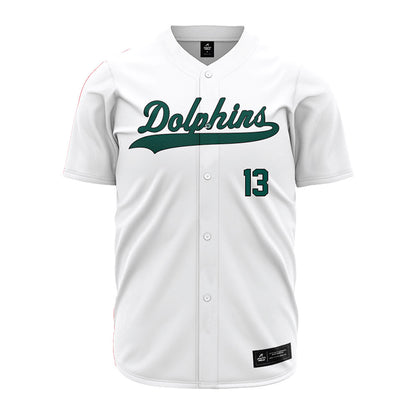 Jacksonville - NCAA Baseball : Garrett Corbett - White Jersey