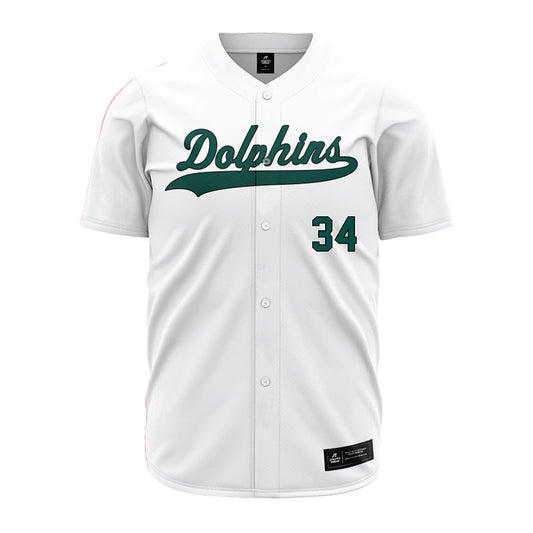 Jacksonville - NCAA Baseball : Brodie Scott - White Jersey-0
