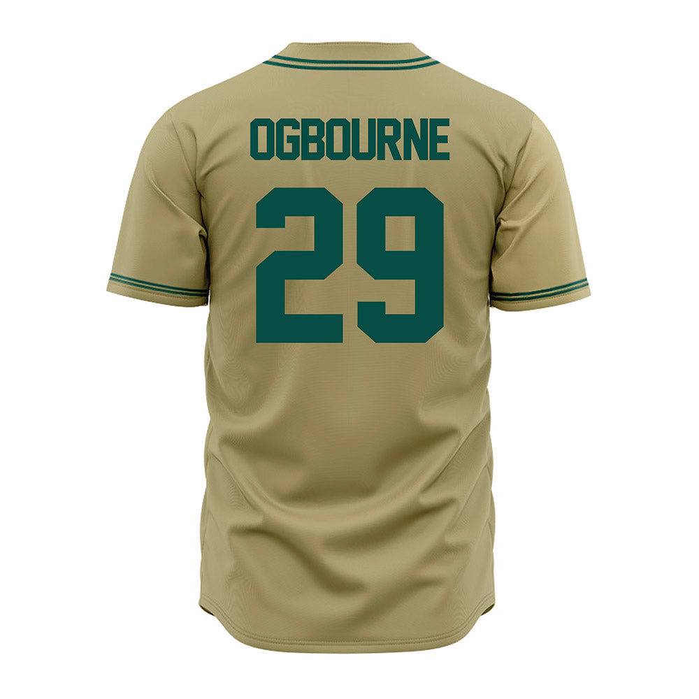 Jacksonville - NCAA Baseball : Archer Ogbourne - Gold Jersey-1