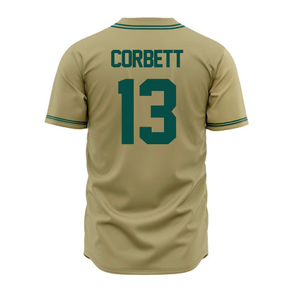 Jacksonville - NCAA Baseball : Garrett Corbett - Gold Jersey-1