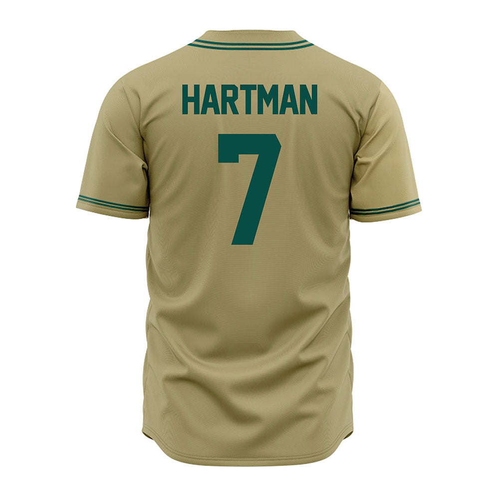 Jacksonville - NCAA Baseball : Logan Hartman - Gold Jersey-1