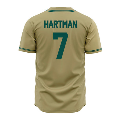 Jacksonville - NCAA Baseball : Logan Hartman - Gold Jersey-1