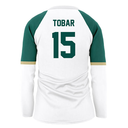 Jacksonville - NCAA Women's Volleyball : Ana Tobar - White Volleyball Jersey-1