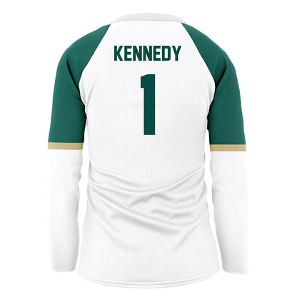 Jacksonville - NCAA Women's Volleyball : Elle Kennedy - White Volleyball Jersey