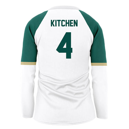Jacksonville - NCAA Women's Volleyball : Lizzie Kitchen - White Volleyball Jersey