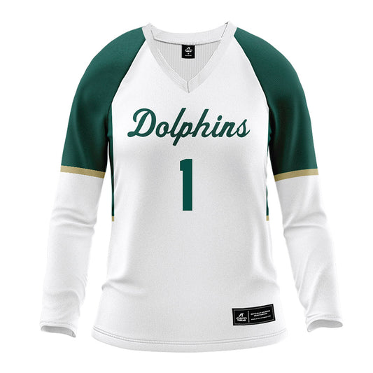 Jacksonville - NCAA Women's Volleyball : Elle Kennedy - White Volleyball Jersey