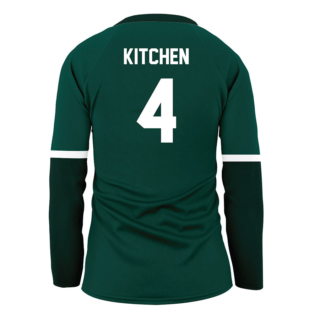 Jacksonville - NCAA Women's Volleyball : Lizzie Kitchen - Green Volleyball Jersey