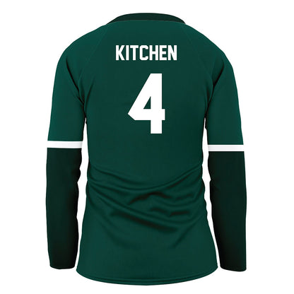 Jacksonville - NCAA Women's Volleyball : Lizzie Kitchen - Green Volleyball Jersey