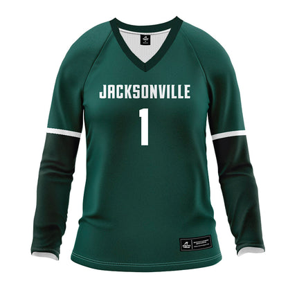 Jacksonville - NCAA Women's Volleyball : Elle Kennedy - Green Volleyball Jersey