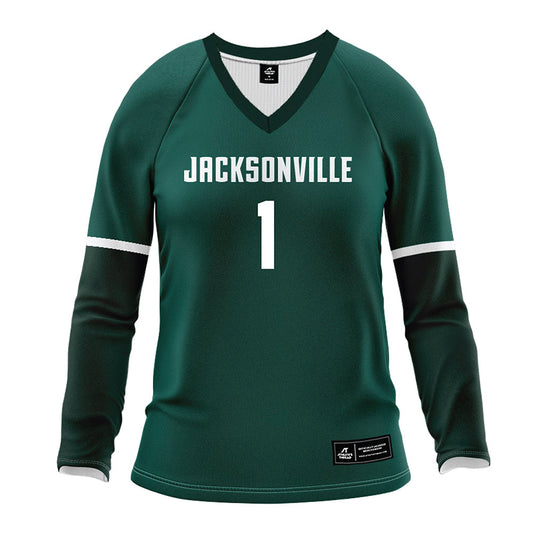 Jacksonville - NCAA Women's Volleyball : Elle Kennedy - Green Volleyball Jersey