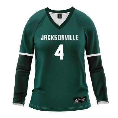 Jacksonville - NCAA Women's Volleyball : Lizzie Kitchen - Green Volleyball Jersey