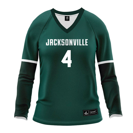 Jacksonville - NCAA Women's Volleyball : Lizzie Kitchen - Green Volleyball Jersey