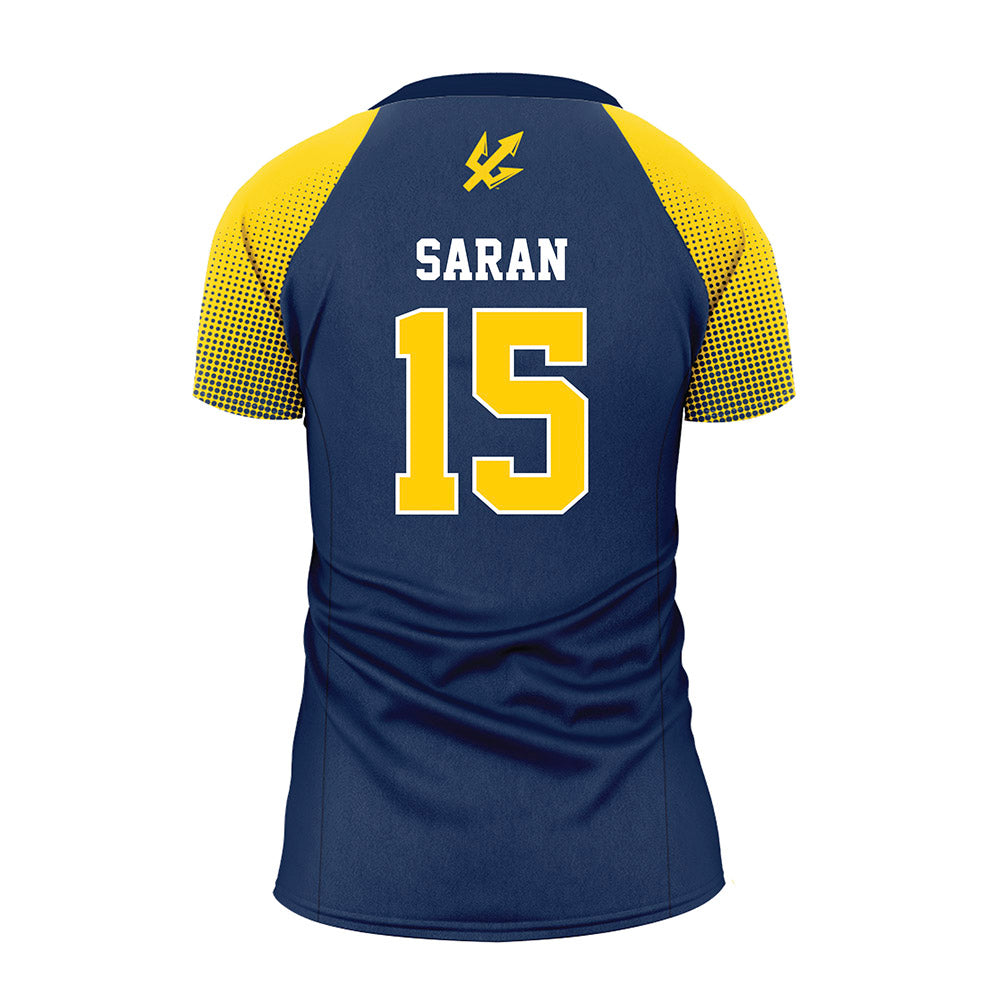 UCSD - NCAA Women's Volleyball : Jasmine Saran - Blue Volleyball Jersey-1