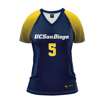 UCSD - NCAA Women's Volleyball : Maija Nepszy - Blue Volleyball Jersey-0