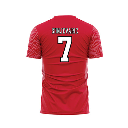 Youngstown State - NCAA Women's Soccer : Eva Sunjevaric - Red Soccer Jersey-1