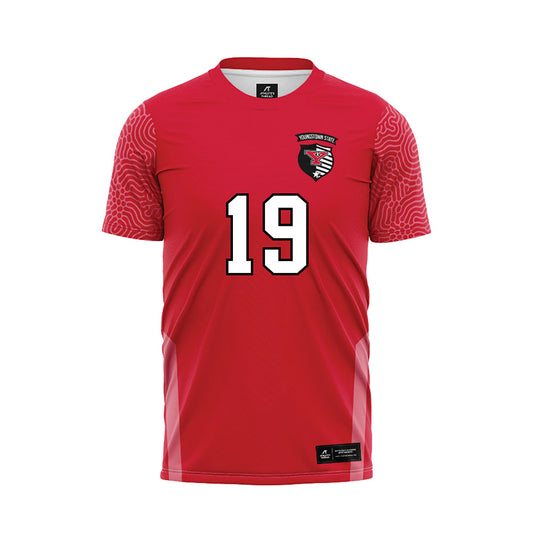 Youngstown State - NCAA Women's Soccer : Emma Berdiner - Red Soccer Jersey-0