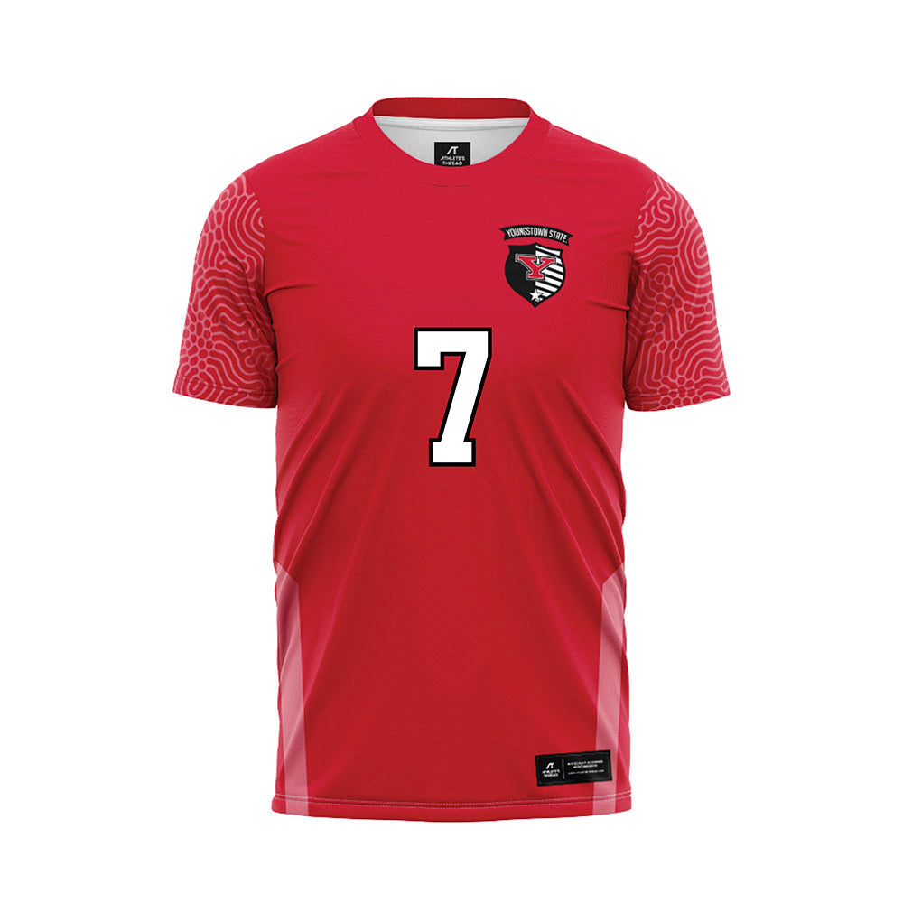 Youngstown State - NCAA Women's Soccer : Eva Sunjevaric - Red Soccer Jersey-0