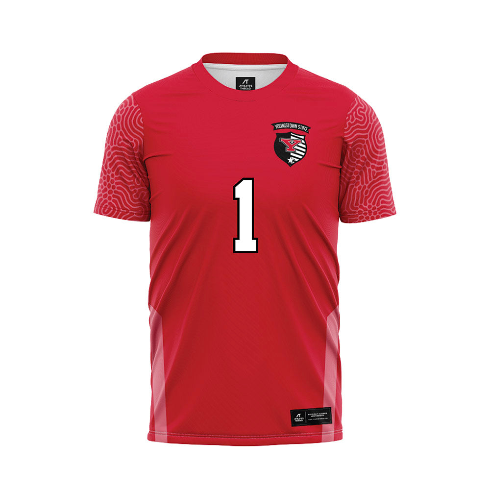Youngstown State - NCAA Women's Soccer : Maya Naimoli - Red Soccer Jersey-0