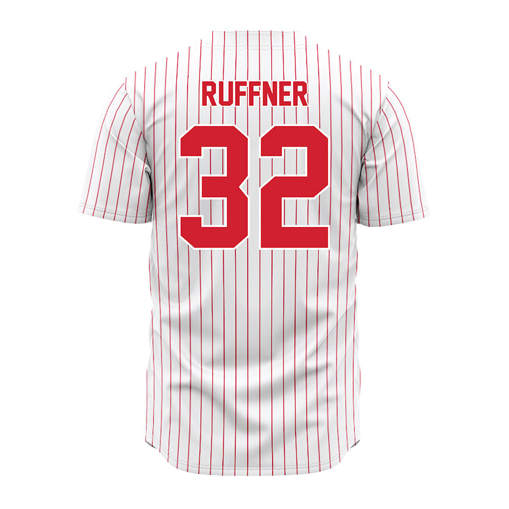 Youngstown State - NCAA Baseball : Teddy Ruffner - Pinstripe Jersey-1
