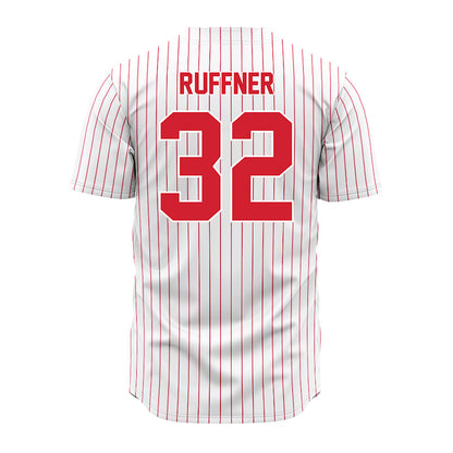 Youngstown State - NCAA Baseball : Teddy Ruffner - Pinstripe Jersey-1