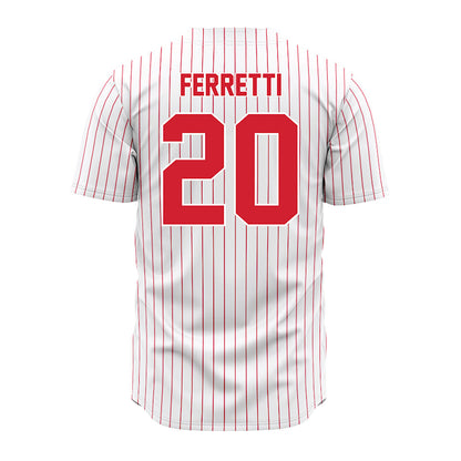 Youngstown State - NCAA Baseball : Jake Ferretti - Pinstripe Jersey-1