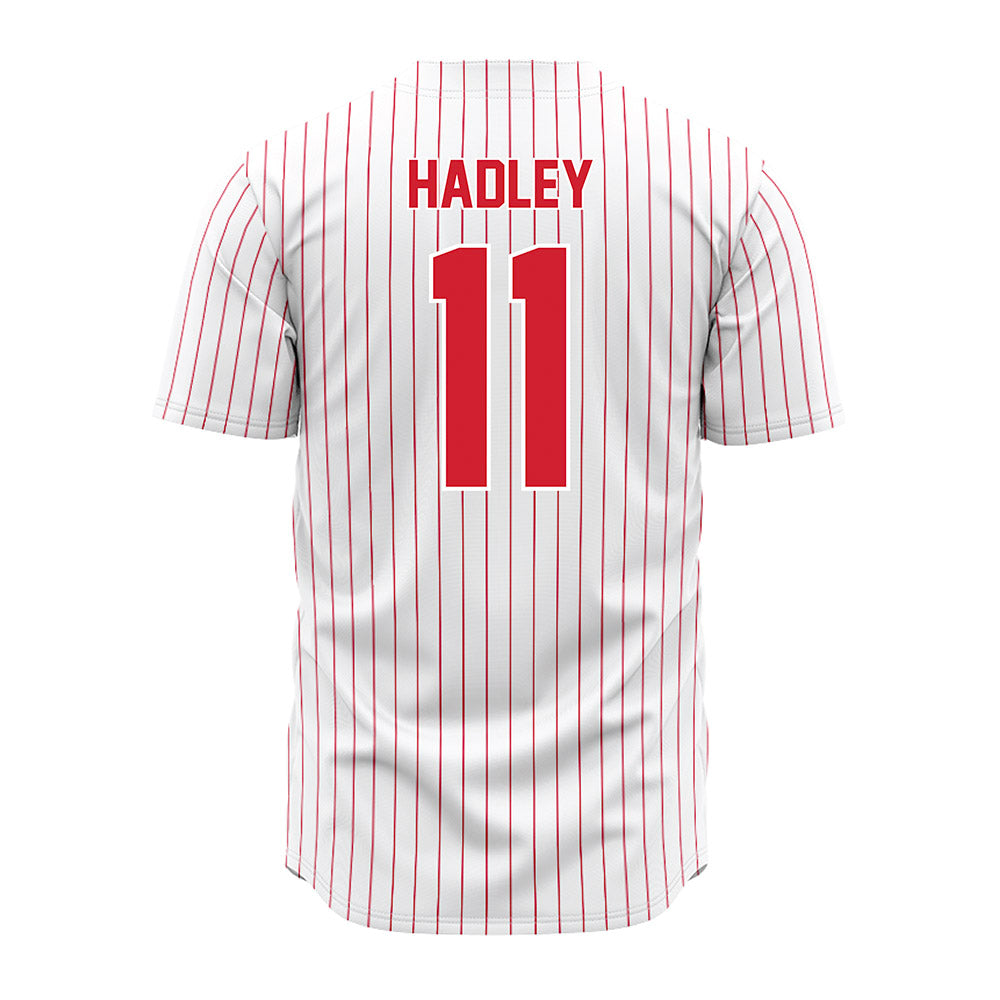 Youngstown State - NCAA Baseball : Caleb Hadley - Pinstripe Jersey-1