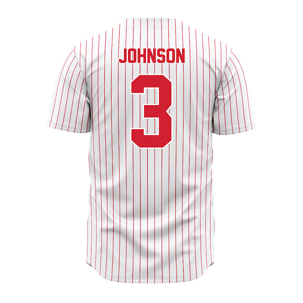 Youngstown State - NCAA Baseball : Jack Johnson - Pinstripe Jersey-1