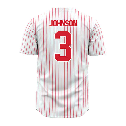Youngstown State - NCAA Baseball : Jack Johnson - Pinstripe Jersey-1