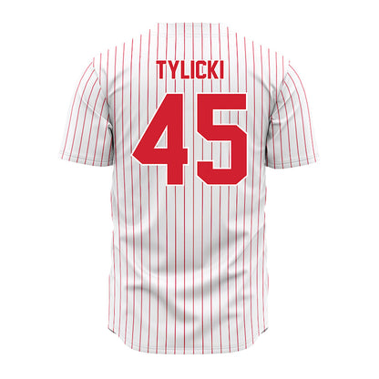 Youngstown State - NCAA Baseball : JJ Tylicki - Pinstripe Jersey-1