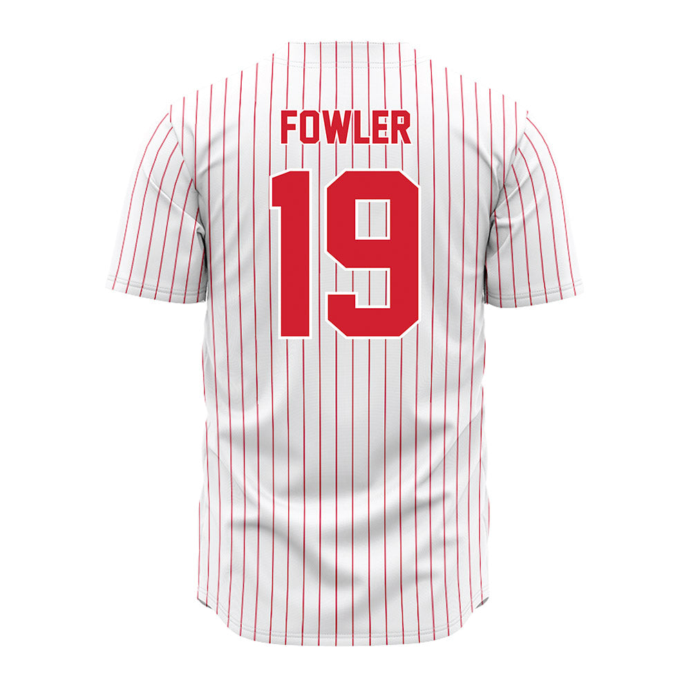 Youngstown State - NCAA Baseball : Thomas Fowler - Pinstripe Jersey-1