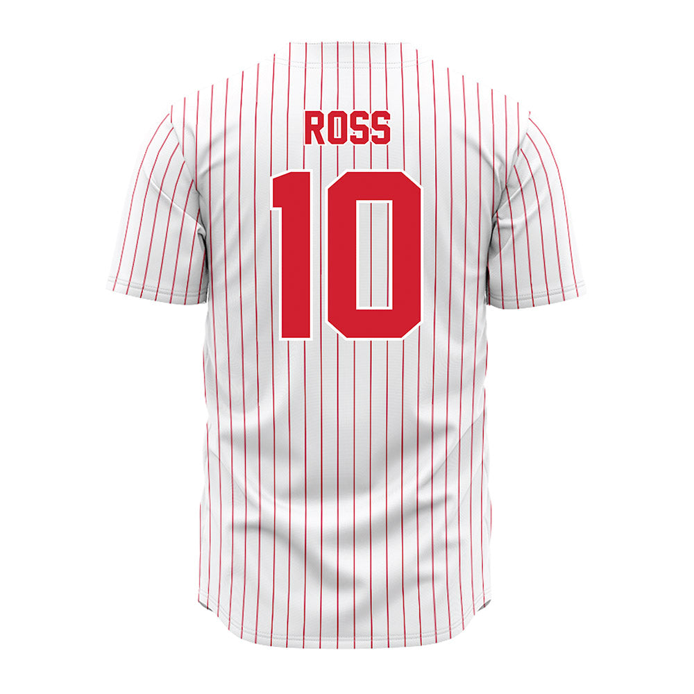 Youngstown State - NCAA Baseball : Nate Ross - Pinstripe Jersey-1