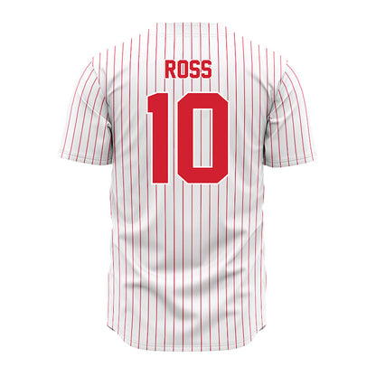Youngstown State - NCAA Baseball : Nate Ross - Pinstripe Jersey-1