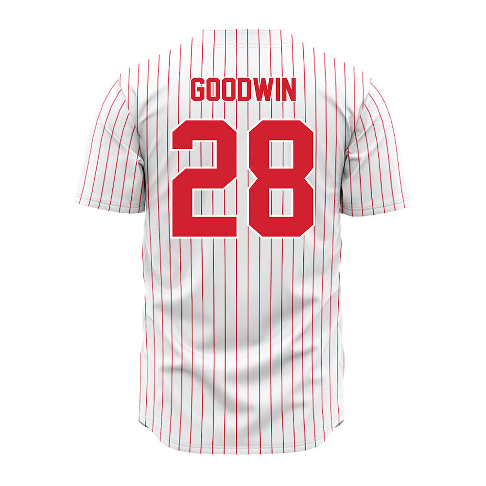 Youngstown State - NCAA Baseball : Nic Goodwin - Pinstripe Jersey-1