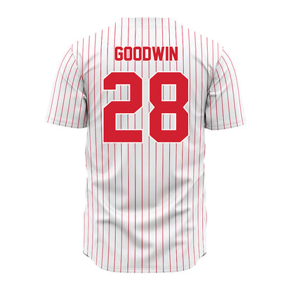Youngstown State - NCAA Baseball : Nic Goodwin - Pinstripe Jersey-1