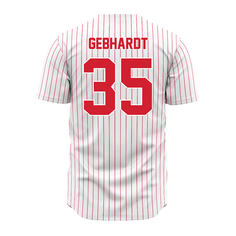 Youngstown State - NCAA Baseball : Braden Gebhardt - Pinstripe Jersey-1