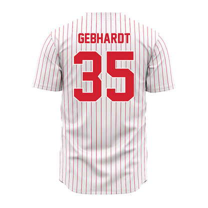 Youngstown State - NCAA Baseball : Braden Gebhardt - Pinstripe Jersey-1