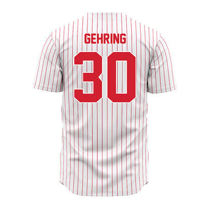 Youngstown State - NCAA Baseball : Jacob Gehring - Pinstripe Jersey-1