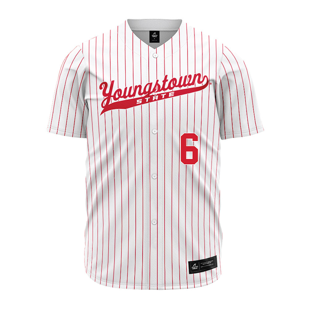 Youngstown State - NCAA Baseball : Tommy Rover - Pinstripe Jersey-0
