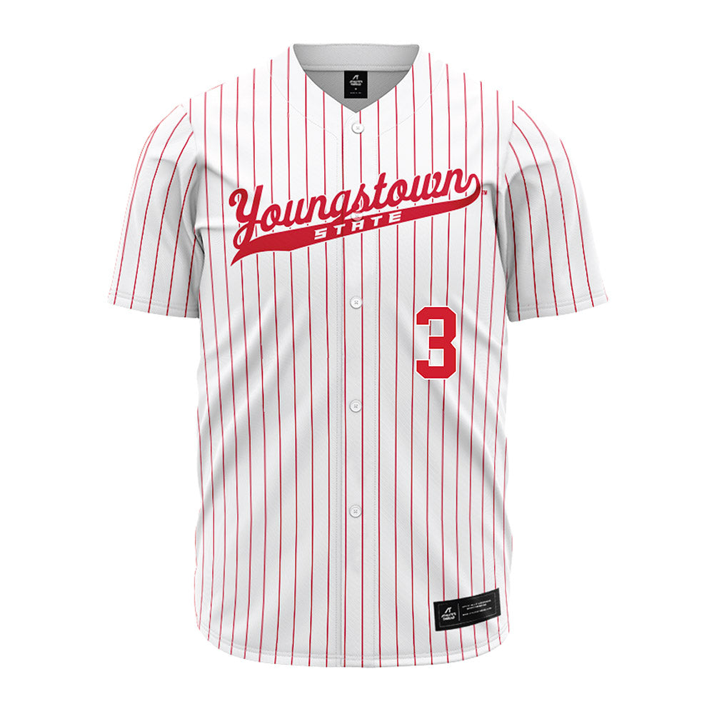 Youngstown State - NCAA Baseball : Jack Johnson - Pinstripe Jersey-0
