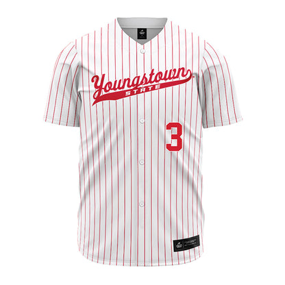Youngstown State - NCAA Baseball : Jack Johnson - Pinstripe Jersey-0