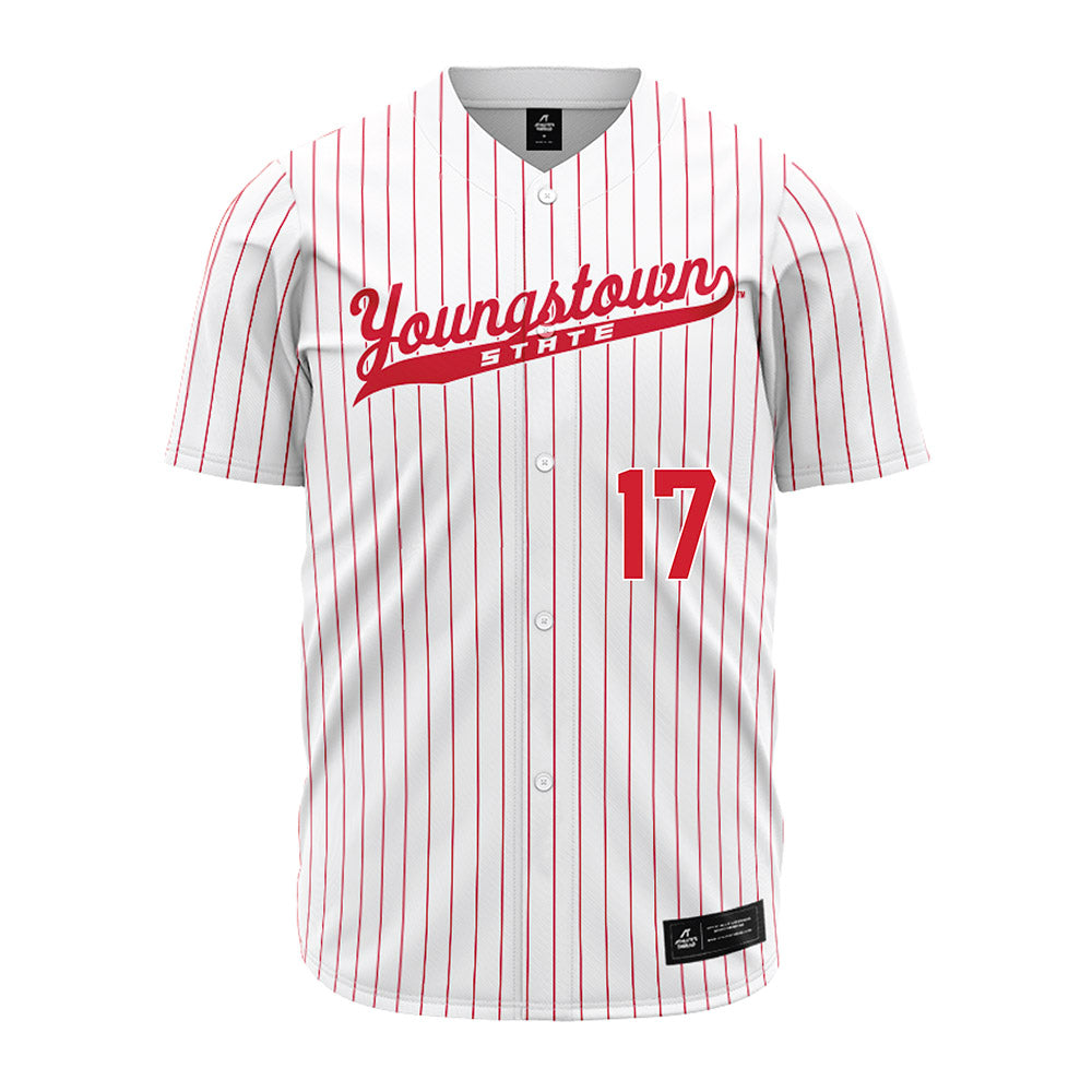 Youngstown State - NCAA Baseball : Tyler Heflin - Pinstripe Jersey-0