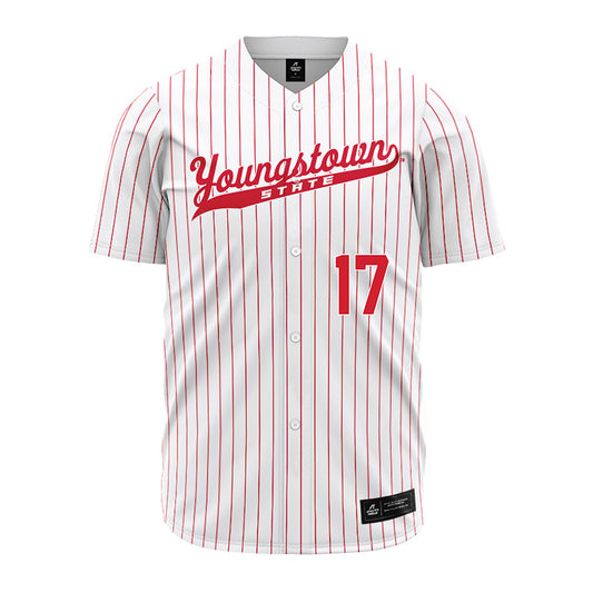 Youngstown State - NCAA Baseball : Tyler Heflin - Pinstripe Jersey-0