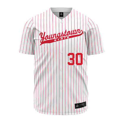 Youngstown State - NCAA Baseball : Jacob Gehring - Pinstripe Jersey-0