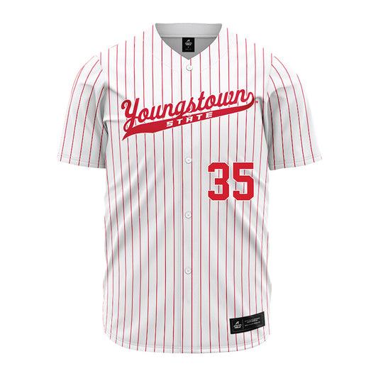 Youngstown State - NCAA Baseball : Braden Gebhardt - Pinstripe Jersey-0